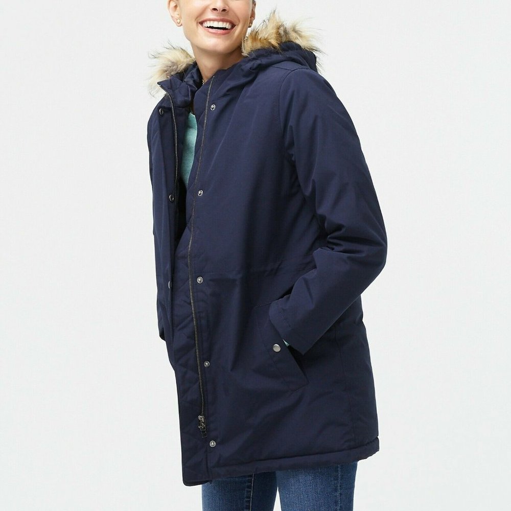 J.Crew Factory Faux-fur Trim Winter Parka